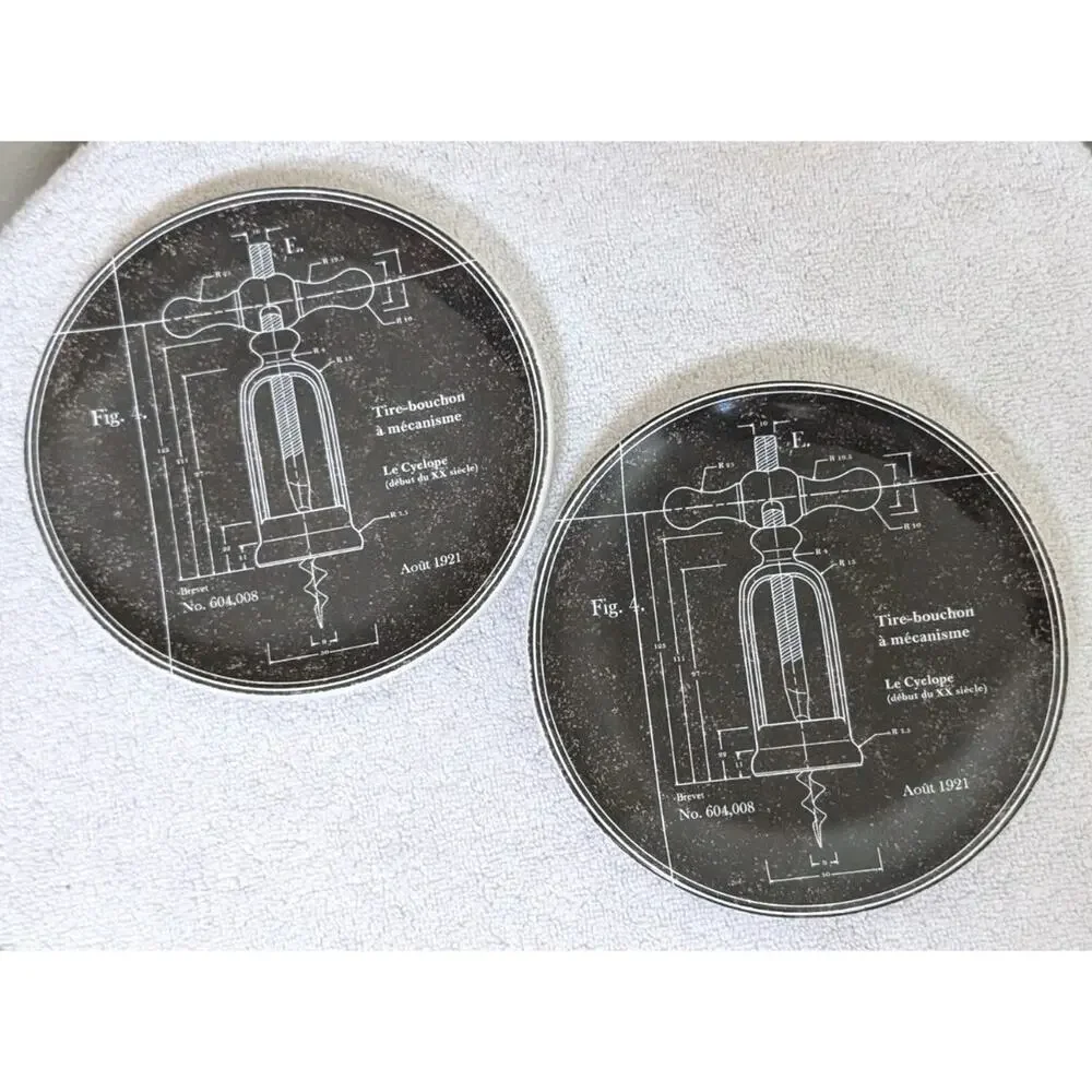 Set of 2 Tire-Bouchon by Williams-Sonoma 2011 Appetizer Plates 6-1/2